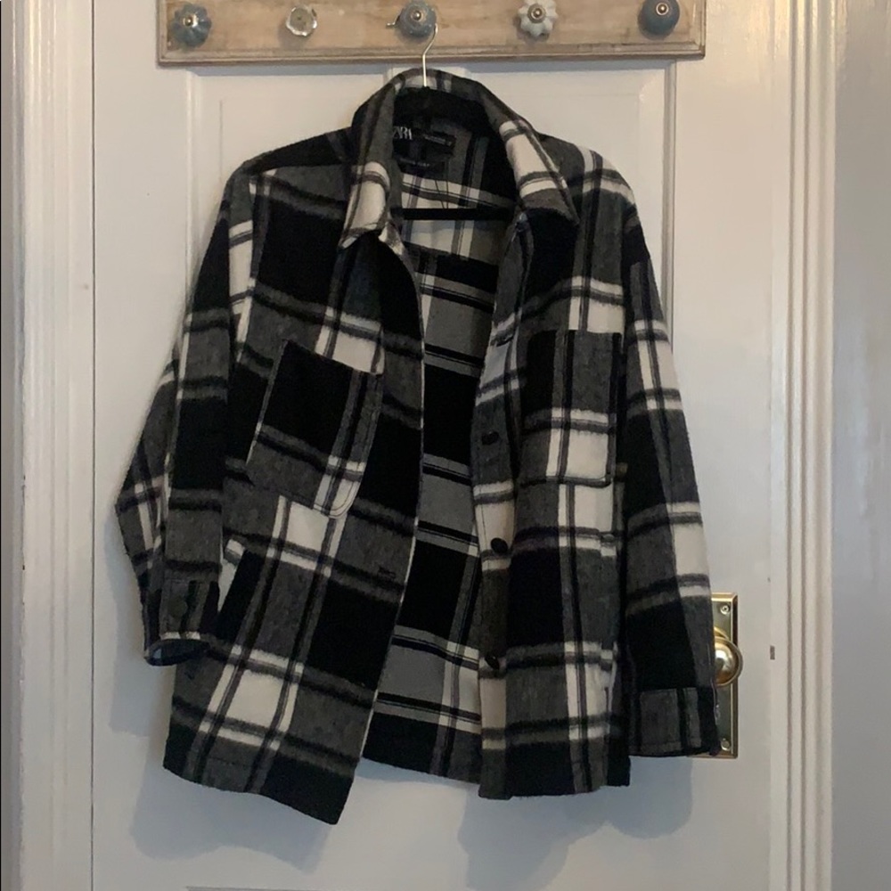 ZARA plaid jacket